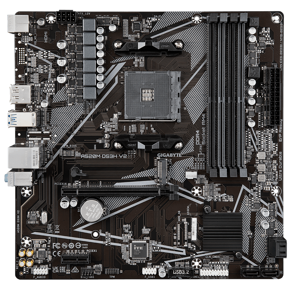 GIGABYTE A520M DS3H V2 Motherboard