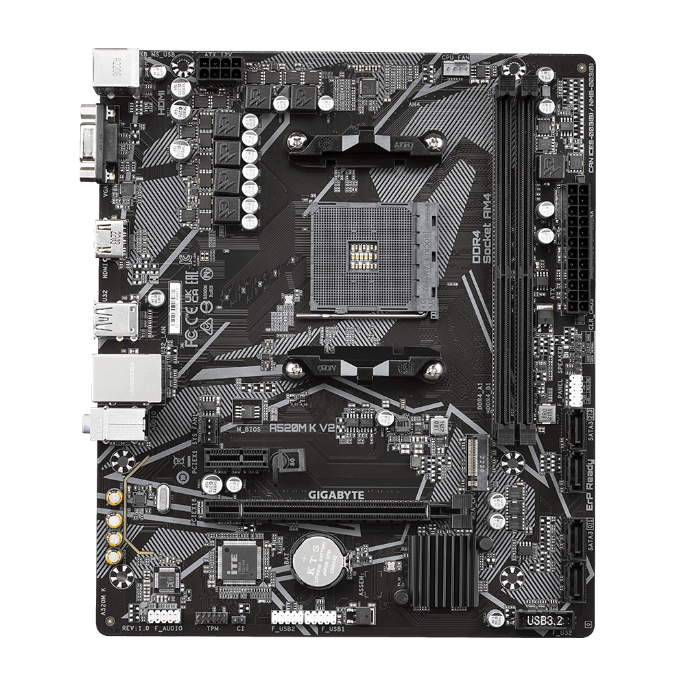 GIGABYTE A520M K V2 Motherboard