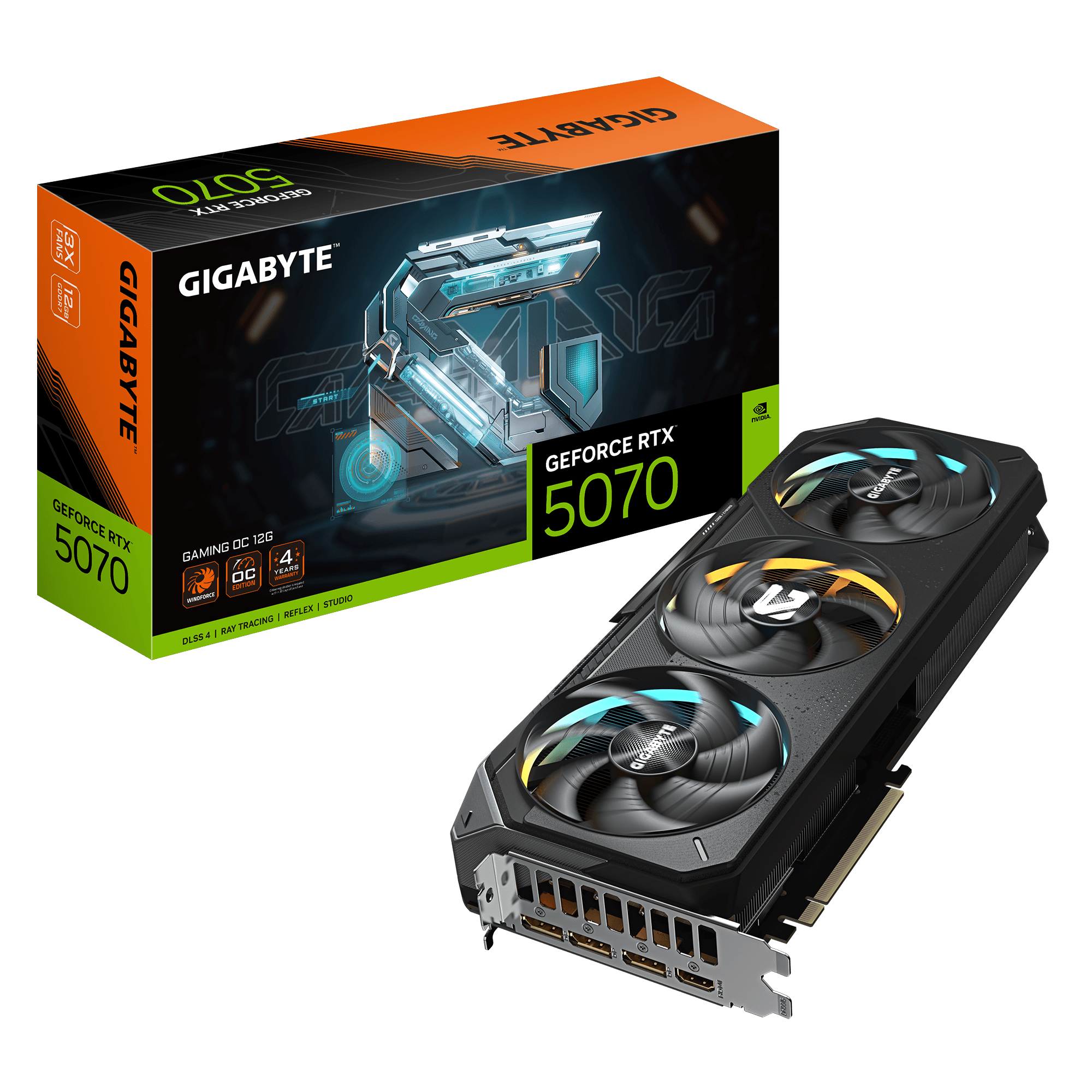 GIGABYTE GeForce RTX 5070 GAMING OC 12GB