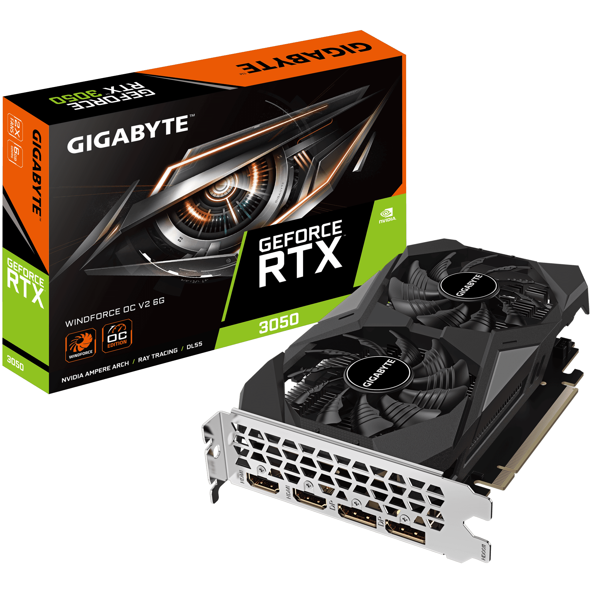 GIGABYTE GeForce RTX 3050 WINDFORCE OC 6GB