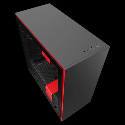 NZXT H710 ATX Mid Tower PC Case, Front I/O USB Type-C