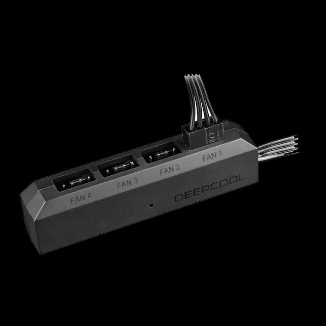 DeepCool Fan Hub Control 4PWM Fan Speed Supports Fan with 3Pin/4Pin Cooling FH-04 Image